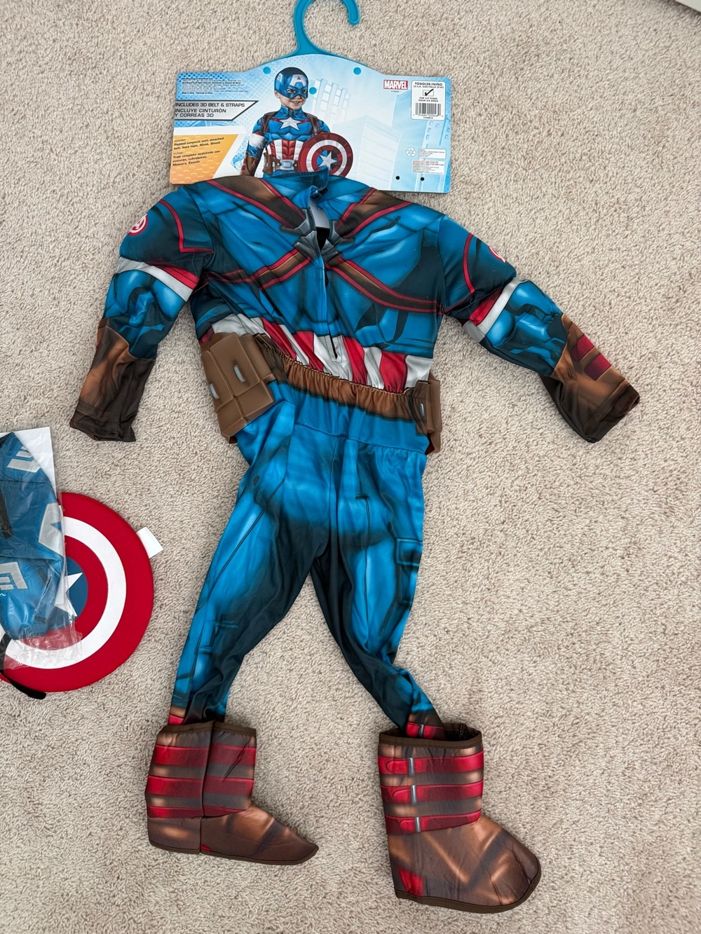 Marvel Captain America Costume in Blue, Red, White - Picture 5 of 6